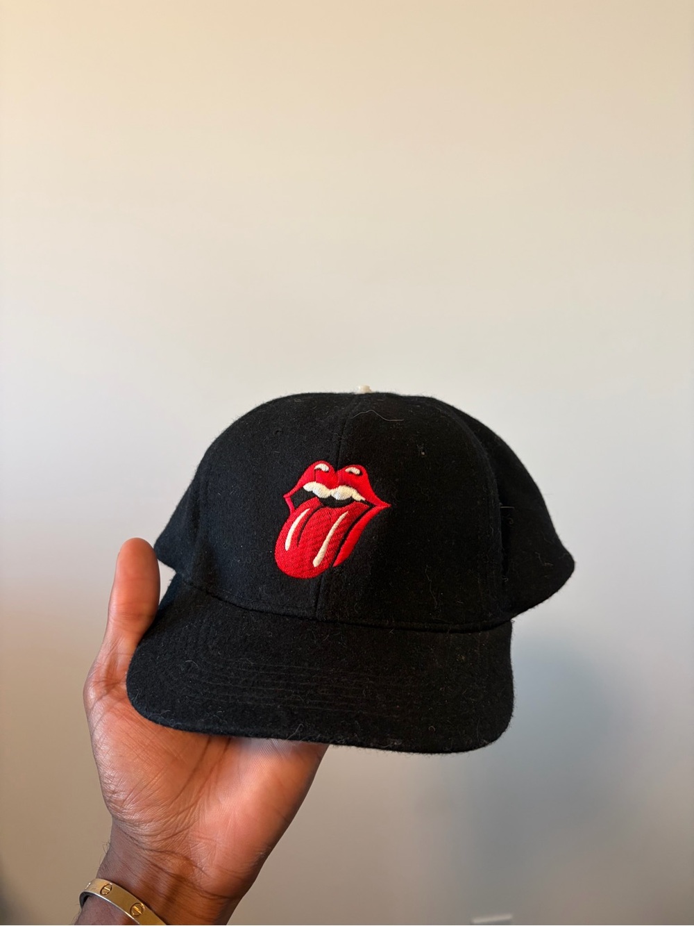 Vintage Rolling Stones Voodoo lounge wool SnapBack cap